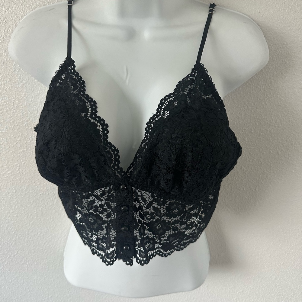 Chic Black Lace Bralette